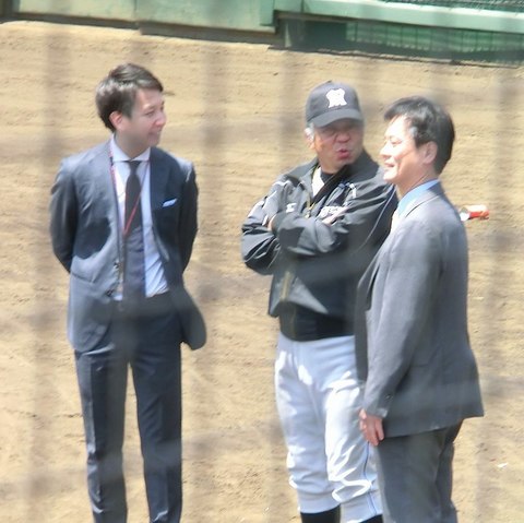 ジャイアンツ球場にて掛布監督.jpg